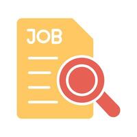 Job Search Icon Design vector