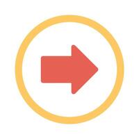 Right Arrow Icon Design vector