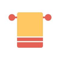 Bath Towels Icon Design vector