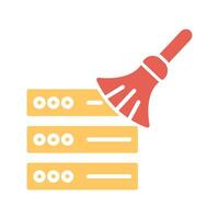 Data Cleaning Icon Design vector