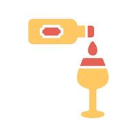 Wine Poured Icon Design vector
