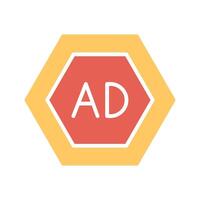 Ad Blocker Icon Design vector