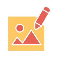 Photography Editing Icon Design vector