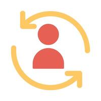 Retargeting Icon Design vector