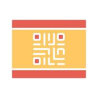 QR Code Business Card Icon Design vector