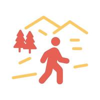 Nature Walk Icon Design vector