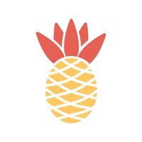 Pineapple Icon Design vector