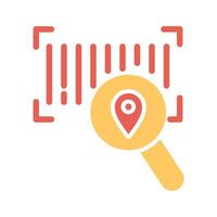 Barcode Tracking Icon Design vector