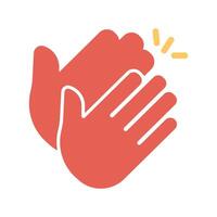 Clapping Hands Icon Design vector