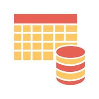 Table Data Icon Design vector