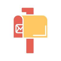Mailbox Key Icon Design vector