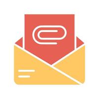 Attachment Clip Icon Design vector