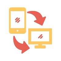 Synchronization Icon Design vector