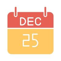 25 December Icon Design vector