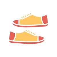 Toddler Shoes Icon Design vector