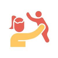 Mother and Son Icon Design vector