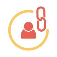 Contact Links Icon Design vector