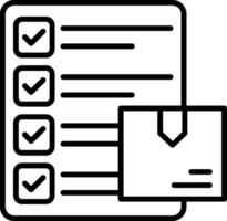 Report Line Icon vector