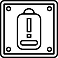 Battery Line Icon vector