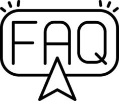 Button Line Icon vector