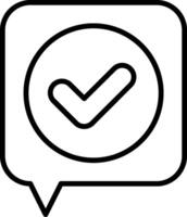 Chat Line Icon vector