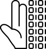 Digitalization Line Icon vector