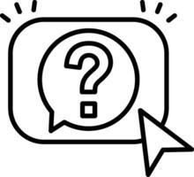Click Line Icon vector