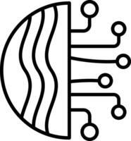 Digitalization Line Icon vector