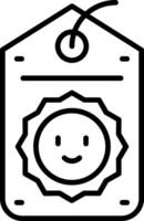 Tag Line Icon vector