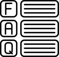 Faq Line Icon vector