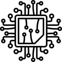 Digital Line Icon vector