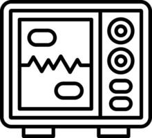 Heart Monitoring Line Icon vector
