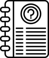 Query Line Icon vector