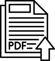 Upload Line Icon vector