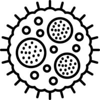 Virus Line Icon vector