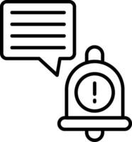 Announcement Line Icon vector
