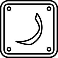 Arabic Language Line Icon vector