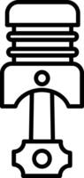 Piston Line Icon vector