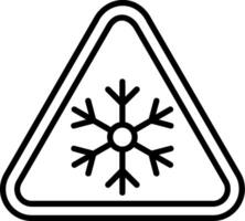 Ice Line Icon vector