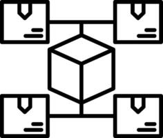 Distribution Line Icon vector