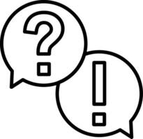Chat Line Icon vector