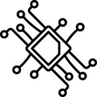 Digital Line Icon vector