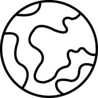 Globe Line Icon vector