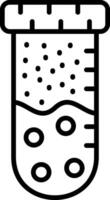 Test Tube Line Icon vector