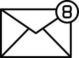 Mail Line Icon vector