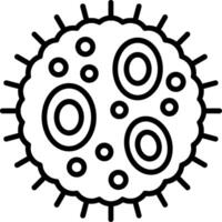 Bacteria Line Icon vector