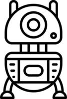 Robot Line Icon vector