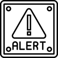 Alert Line Icon vector