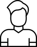 User Line Icon vector