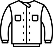 Jacket Line Icon vector
